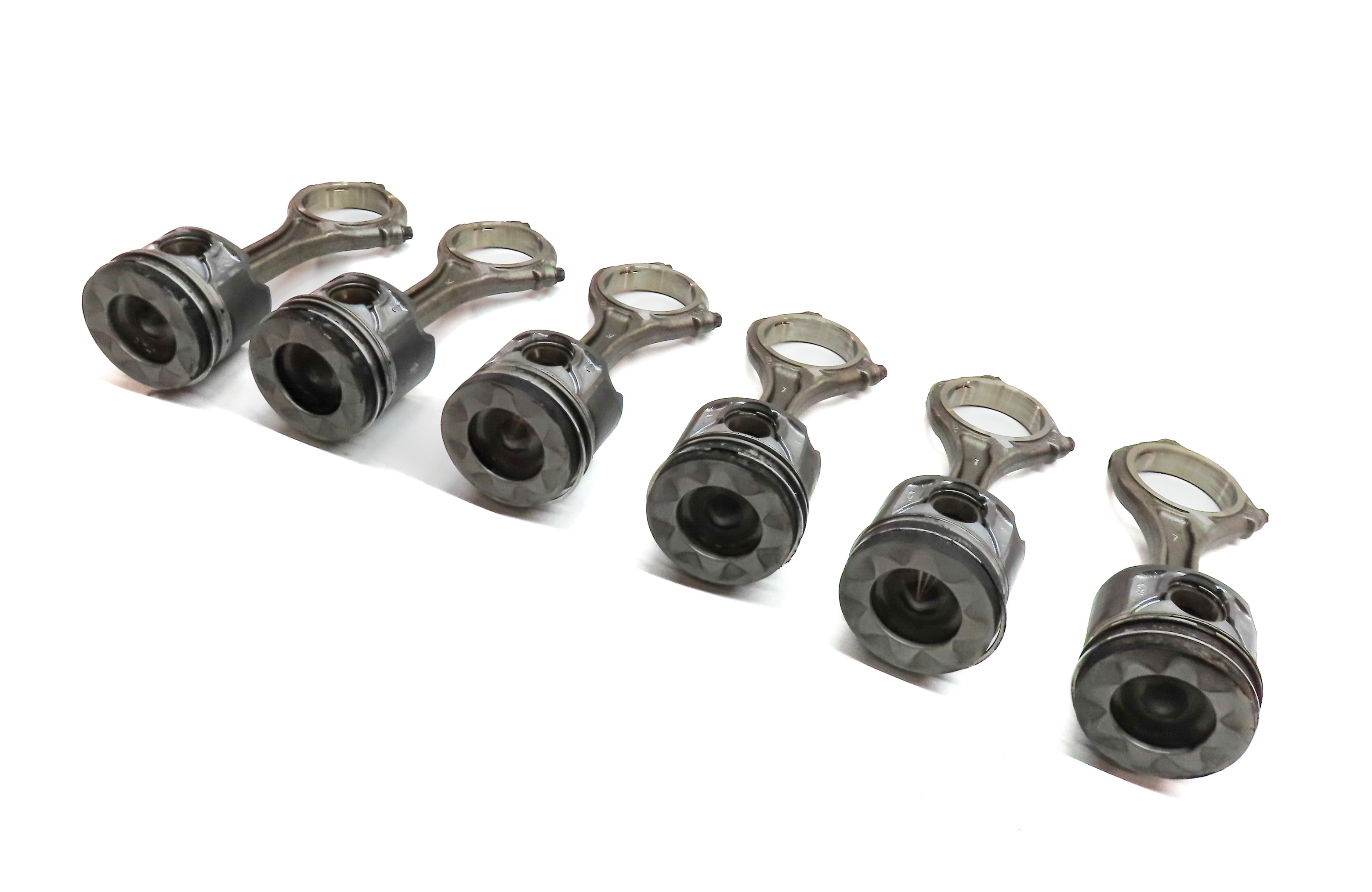 09-17 AUDI A6 A7 A8 Q5 Q7 S4 S6 Q5 TOUAREG 3.0L SUPERCHARGED ENGINE PISTON SET 6 — exact item pictured
